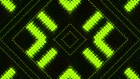 Lights Board Loop LED Background Animation Lights Flashing Wall Stock Footage 301905641