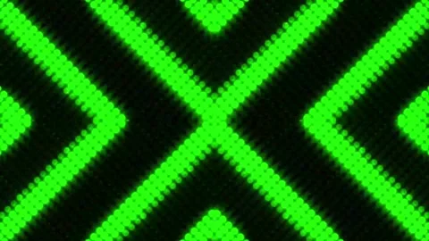 Lights Board Loop LED Background Animation Lights Flashing Wall Stock Footage 301907860