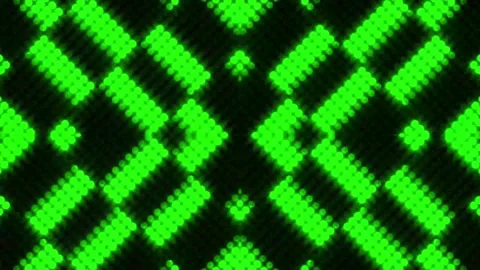 Lights Board Loop LED Background Animation Lights Flashing Wall Stock Footage 301907862