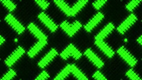 Lights Board Loop LED Background Animation Lights Flashing Wall Stock Footage 301907879