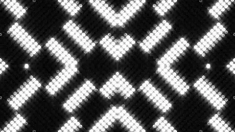 Lights Board Loop LED Background Animation Lights Flashing Wall Stock Footage 303010616