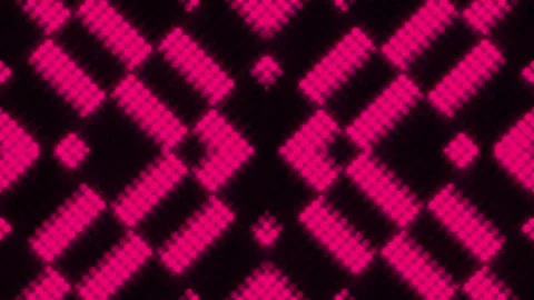 Lights Board Loop LED Background Animation Lights Flashing Wall Stock Footage 303010638