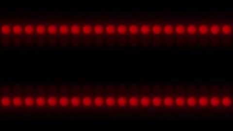 Lights Board Loop LED Background Animation Lights Flashing Wall Stock Footage 303096556