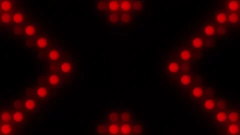 Lights Board Loop LED Background Animation Lights Flashing Wall Stock Footage 303096582
