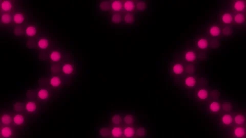 Lights Board Loop LED Background Animation Lights Flashing Wall Stock Footage 303096585