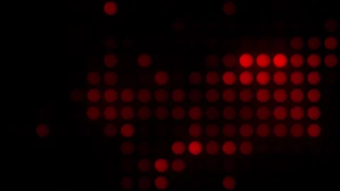 Lights Board Loop LED Background Animation Lights Flashing Wall Stock Footage 303096628