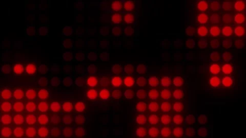 Lights Board Loop LED Background Animation Lights Flashing Wall Stock Footage 303096686