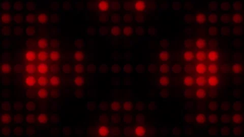 Lights Board Loop LED Background Animation Lights Flashing Wall Stock Footage 303096687