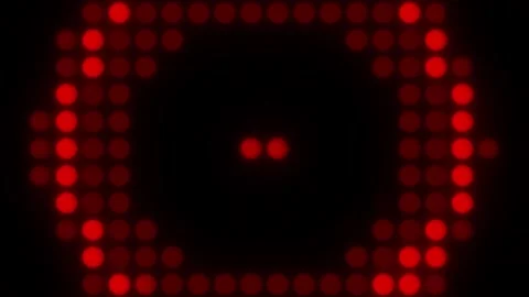 Lights Board Loop LED Background Animation Lights Flashing Wall Stock Footage 303096696