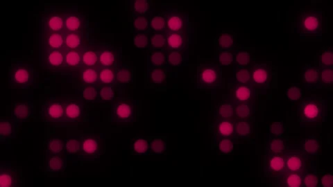 Lights Board Loop LED Background Animation Lights Flashing Wall Stock Footage 303096716