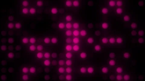 Lights Board Loop LED Background Animation Lights Flashing Wall Stock Footage 303096723