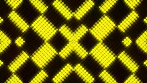Lights Board Loop LED Background Animation Lights Flashing Wall Stock Footage 303233286