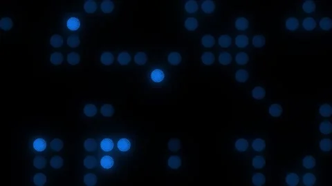 Lights Board Loop LED Background Animation Lights Flashing Wall Stock Footage 303661102