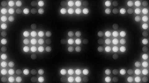 Lights Board Loop LED Background Animation Lights Flashing Wall Stock Footage 303661103