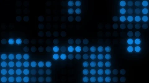 Lights Board Loop LED Background Animation Lights Flashing Wall Stock Footage 303661104