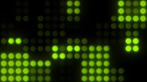 Lights Board Loop LED Background Animation Lights Flashing Wall Stock Footage 303661105