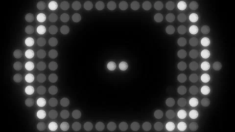 Lights Board Loop LED Background Animation Lights Flashing Wall Stock Footage 303661115