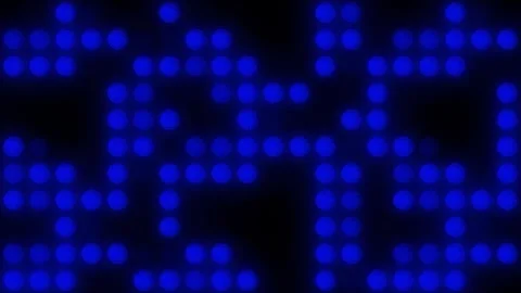 Lights Board Loop LED Background Animation Lights Flashing Wall Video stock 303661235