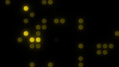 Lights Board Loop LED Background Animation Lights Flashing Wall Stock Footage 303661514