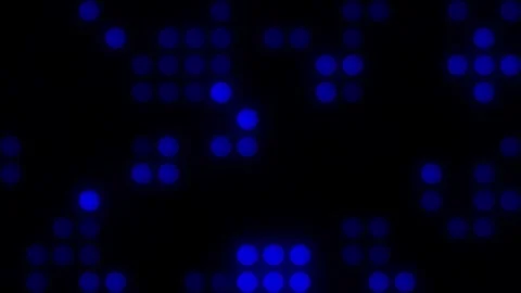 Lights Board Loop LED Background Animation Lights Flashing Wall Stock Footage 303661522