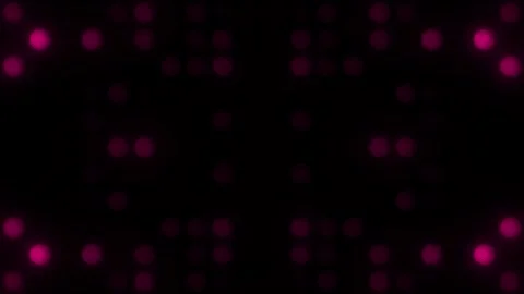 Lights Board Loop LED Background Animation Lights Flashing Wall Stock Footage 303661743