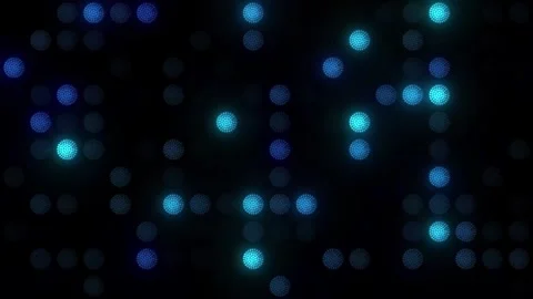 Lights Board Loop LED Background Animation Lights Flashing Wall Stock Footage 303661785