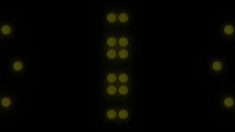 Lights Board Loop LED Background Animation Lights Flashing Wall Stock Footage 303661849