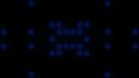 Lights Board Loop LED Background Animation Lights Flashing Wall Stock Footage 303661864