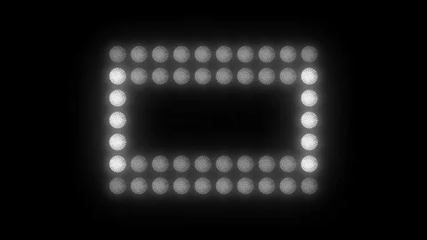 Lights Board Loop LED Background Animation Lights Flashing Wall Stock Footage 303661879