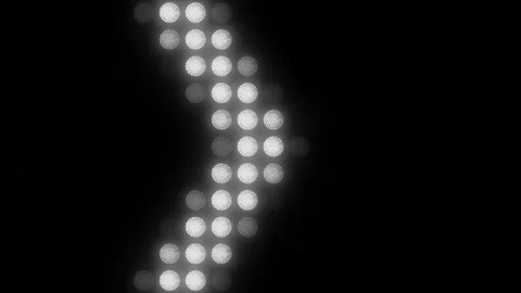 Lights Board Loop LED Background Animation Lights Flashing Wall Stock Footage 303661899