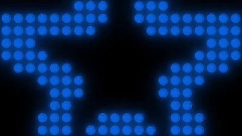 Lights Board Loop LED Background Animation Lights Flashing Wall Stock Footage 303661900