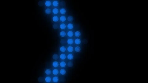 Lights Board Loop LED Background Animation Lights Flashing Wall Stock-Footage 303661902