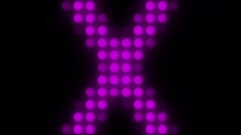 Lights Board Loop LED Background Animation Lights Flashing Wall Stock Footage 305081586