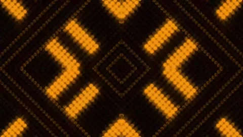 Lights Board Loop LED Background Animation Lights Flashing Wall Stock Footage 305492575