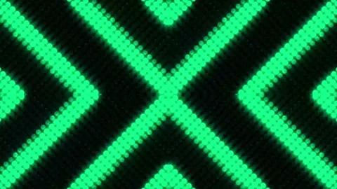 Lights Board Loop LED Background Animation Lights Flashing Wall Stock Footage 310873015