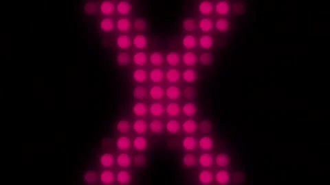 Lights Board Loop LED Background Animation Lights Flashing Wall Stock Footage 310873253