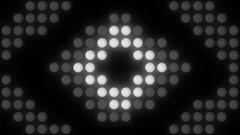 Lights Board Loop LED Background Animation Lights Flashing Wall Stock Footage 310873268