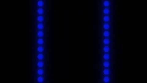 Lights Board Loop LED Background Animation Lights Flashing Wall Stock Footage 310873303