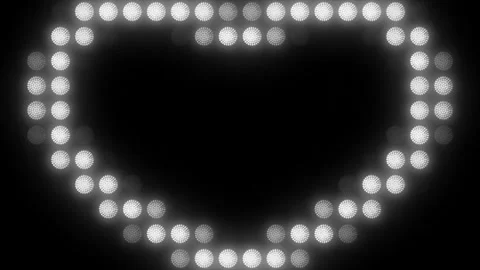 Lights Board Loop LED Background Animation Lights Flashing Wall Stock Footage 310873345