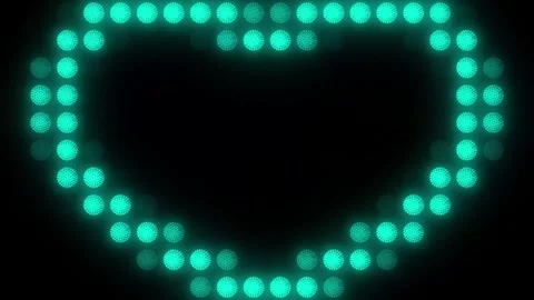 Lights Board Loop LED Background Animation Lights Flashing Wall Stock Footage 310873350