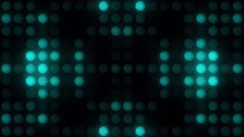 Lights Board Loop LED Background Animation Lights Flashing Wall Stock Footage 310873366