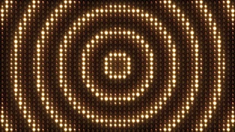 Lights Board Loop LED Circle shaped Background Animation Lights Flashing Wall Stock-Footage 243891839