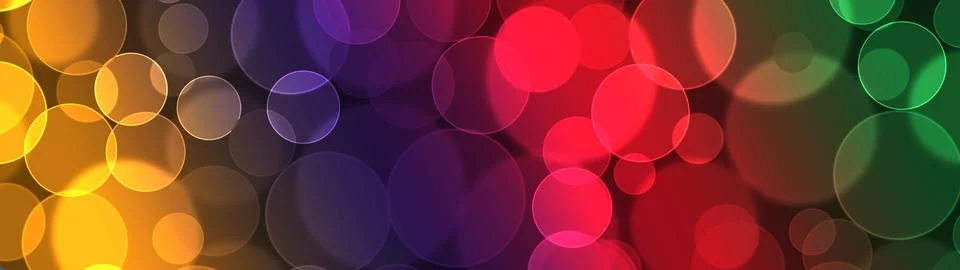 Lights bokeh. Abstract background for design. Rainbow. Stock Illustration