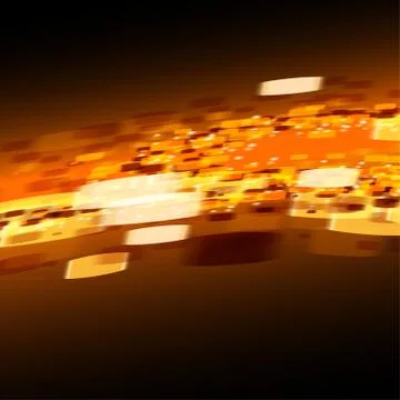 Lights on bokeh background Stock Illustration