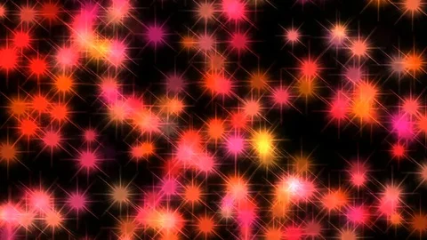 Lights bokeh black and red background Stock Footage 80448785