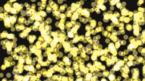 Lights bokeh black and yellow background Stock Footage 80448921