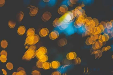 Lights bokeh from led lights winter illuminations. Illustrazione stock