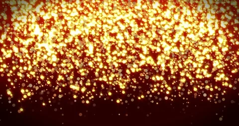Lights bokeh, soft focus. Abstract golden texture background. Video stock 97266708