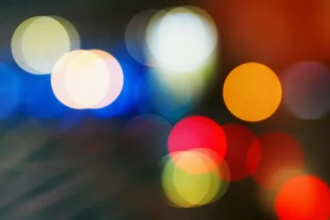 Lights in bokeh technique background Stock Photos