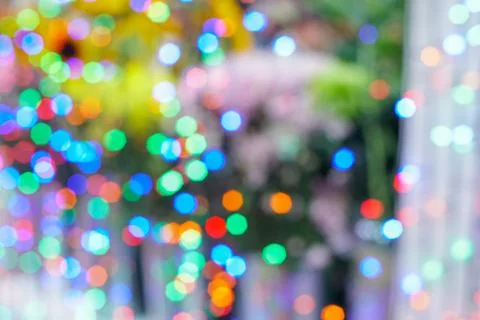 Lights like bubbles. A background for christmas. Stock Photos